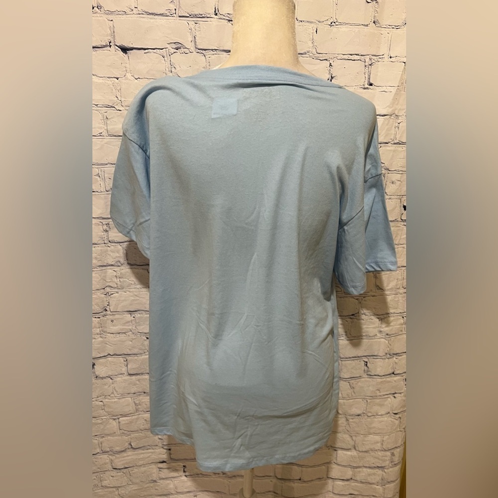 NWT Disney Stitch Blue T-shirt Lilo And Stitch Cotton Blend Large - Picture 4 of 5